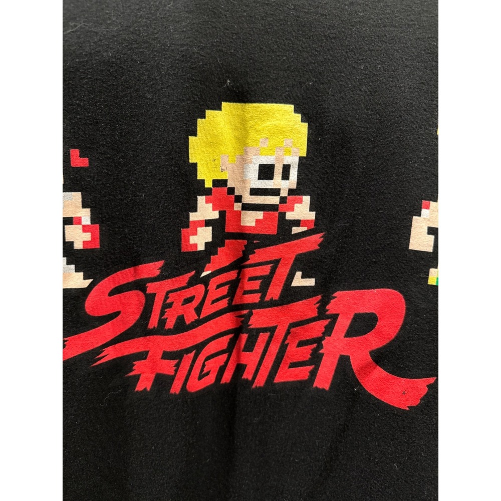 Capcom Street Fighter Mens 3XL Black T-Shirt 8-Bit Pixel Graphic Anime‎ Ken Ryu - Picture 3 of 7